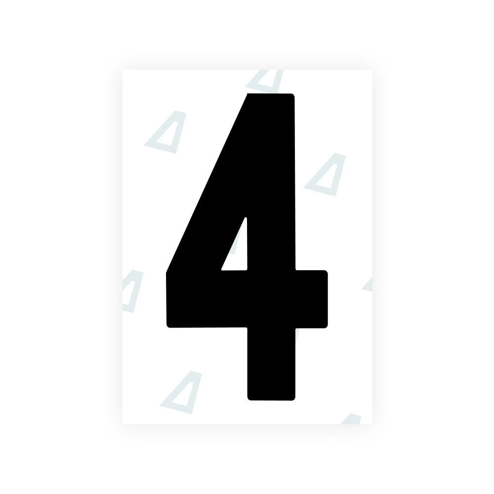 Alite Nanofilm for Ireland license plates - Symbol "4"