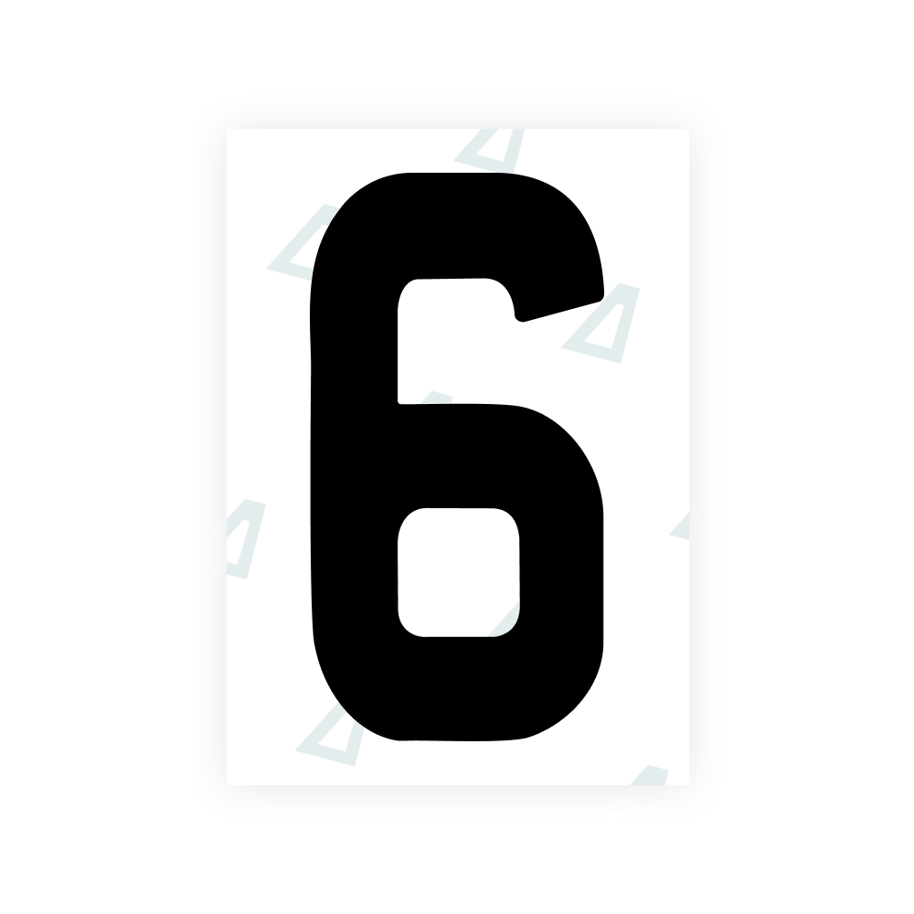 Alite Nanofilm for Ireland license plates - Symbol "6"