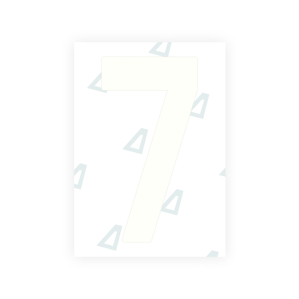 Alite Nanofilm for Ireland license plates - Symbol "6"