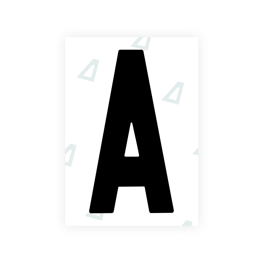 Alite Nanofilm for Ireland license plates - Symbol "A"