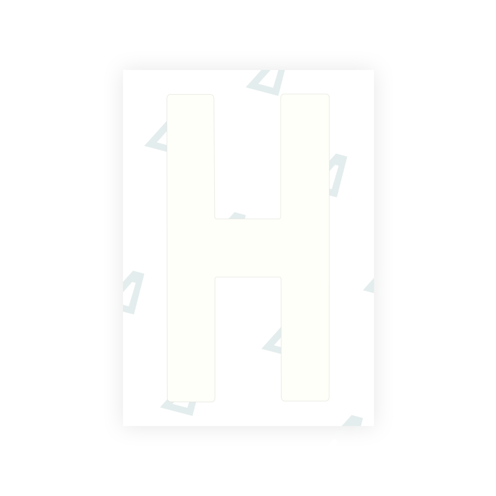 Alite Nanofilm for Ireland license plates - Symbol "H"