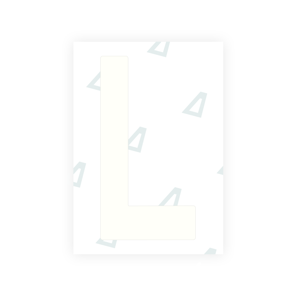 Alite Nanofilm for Ireland license plates - Symbol "L"