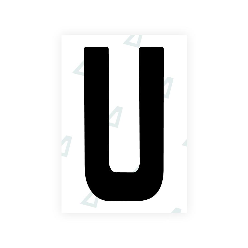 Alite Nanofilm for Ireland license plates - Symbol "U"