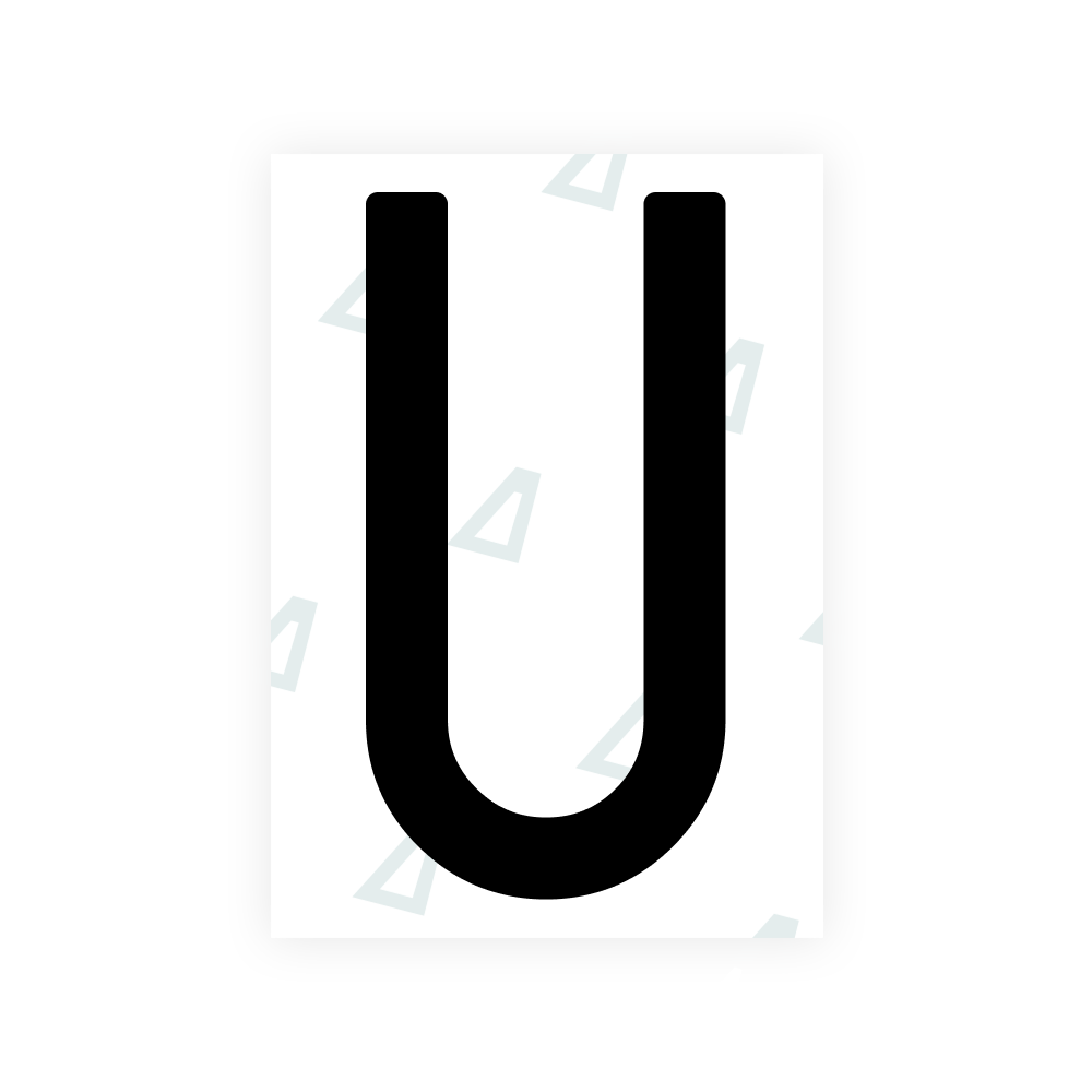 イタリアのナンバープレート背面用 Alite Nanofilm - シンボル「U」