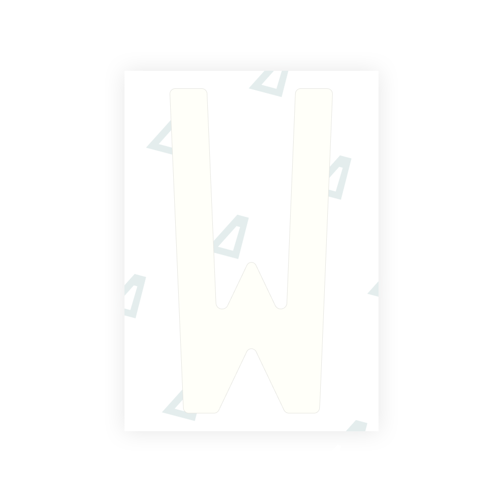 Alite Nanofilm pour plaques d'immatriculation arrière italiennes - Symbole « W »