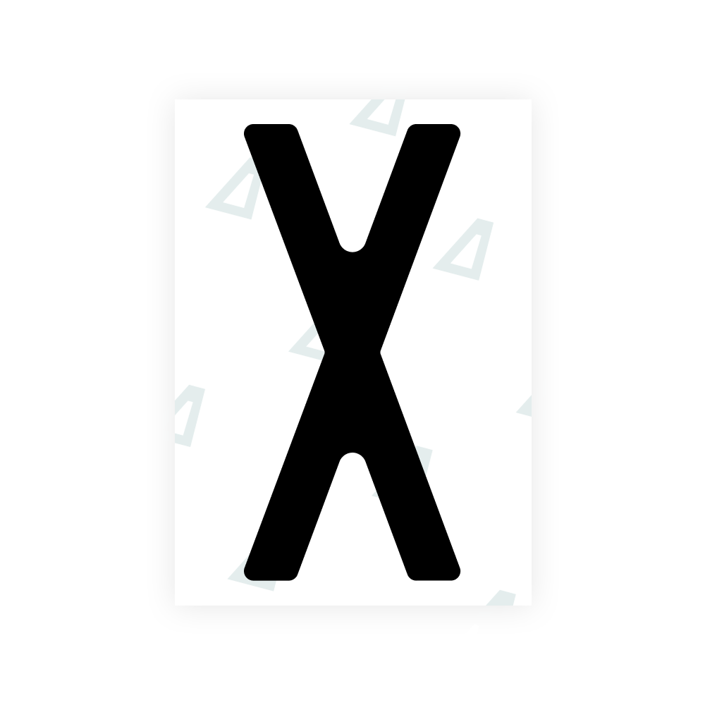 Alite Nanofilm para placas traseiras italianas - Símbolo "X"