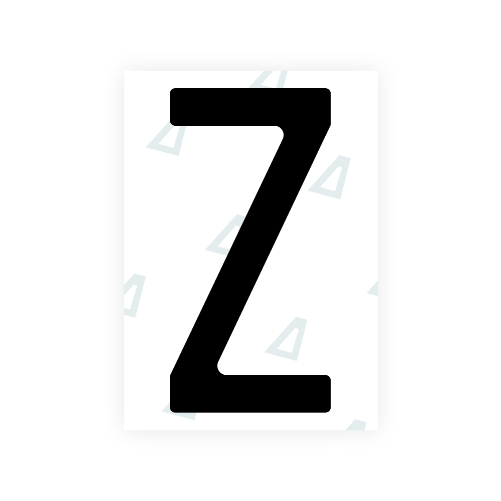 イタリアのナンバープレート背面用 Alite Nanofilm - シンボル「Z」