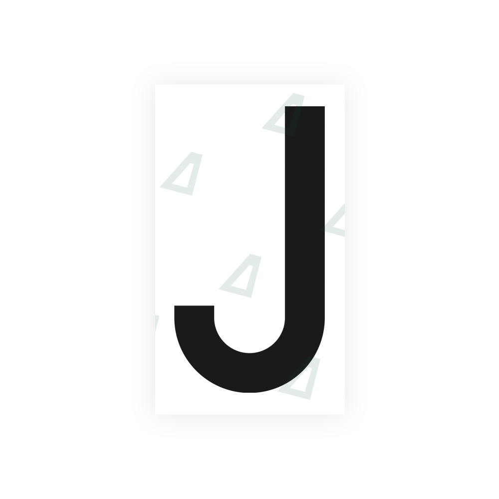 Alite Nanofilm for Czech Republic license plates - Symbol "J" - Alite