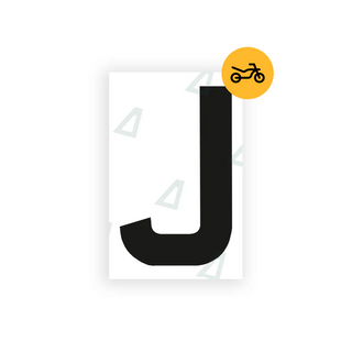 Alite Nanofilm for United Kingdom Moto license plates - Symbol "J" - Alite