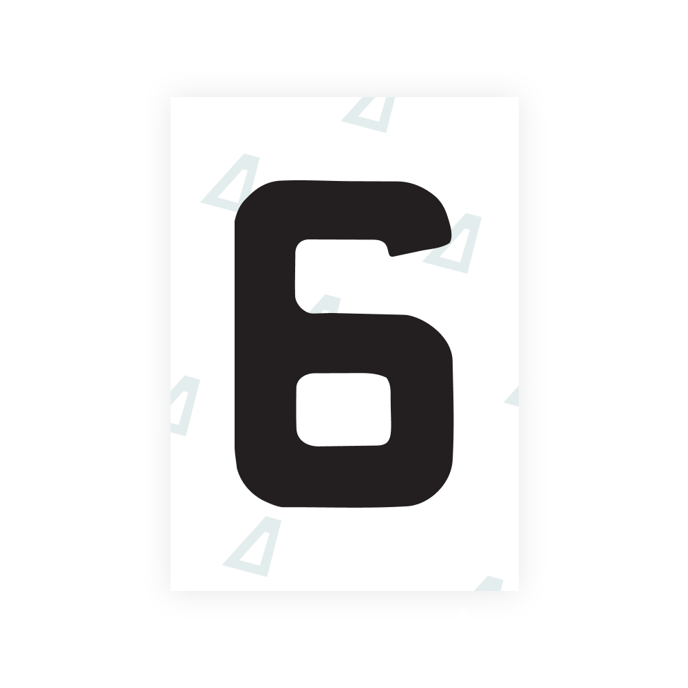 Alite Nanofilm for Jordan (standard) license plates - Symbol "6"