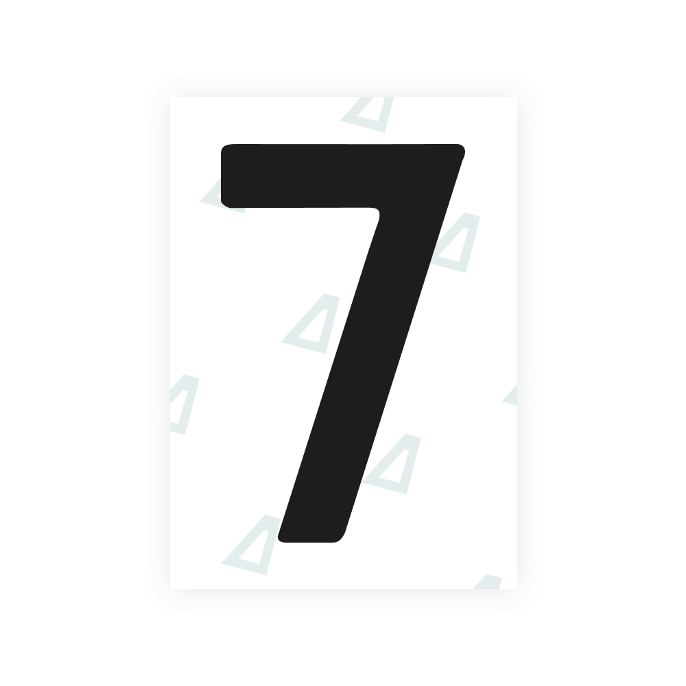 Alite Nanofilm for Jordan (square) license plates - Symbol "7"