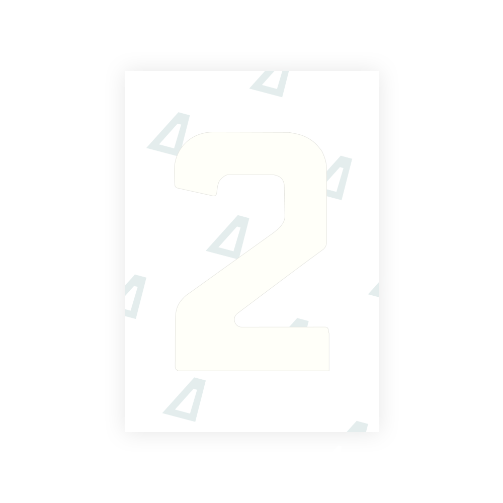 Alite Nanofilm for Jordan (standard) license plates - Symbol "2"