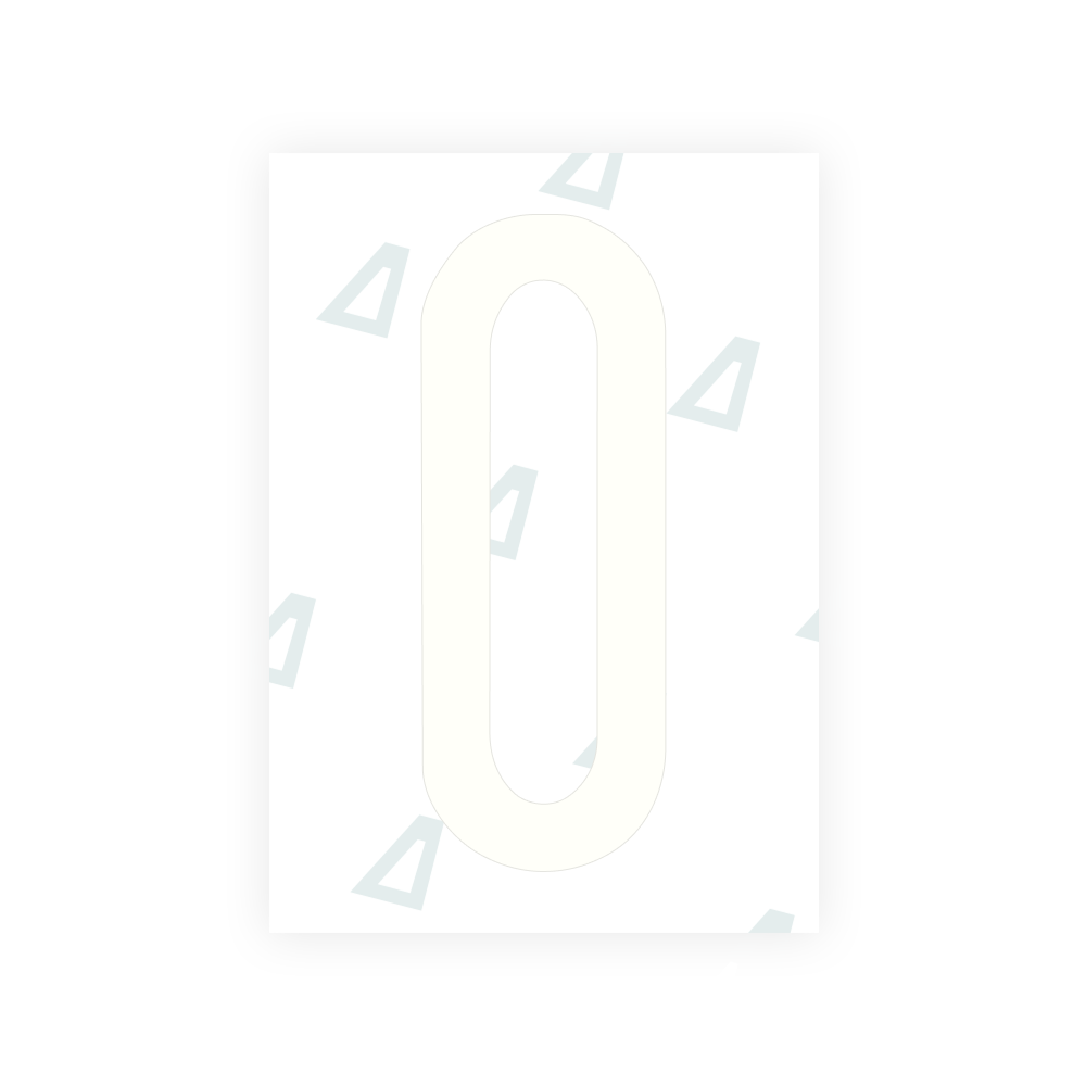 Alite Nanofilm for US (Nebraska 2023) license plates - Symbol "0"