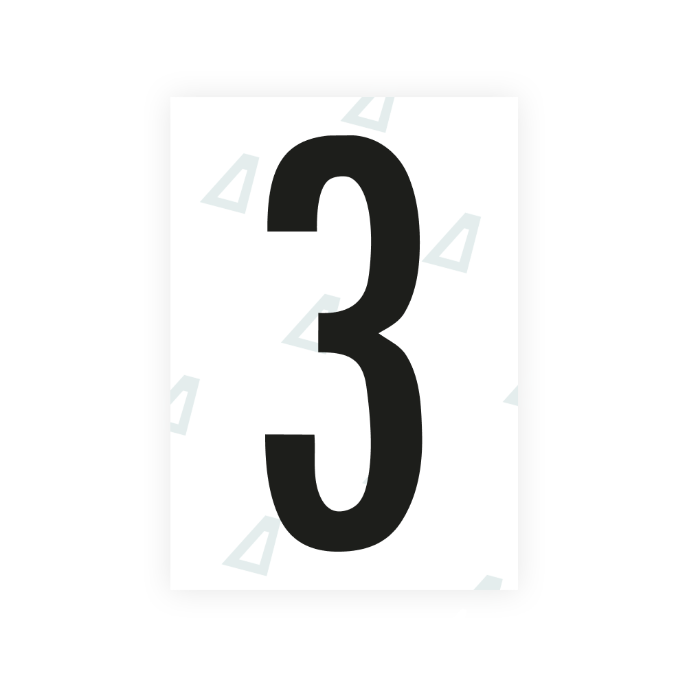 Alite Nanofilm for US (Kentucky - Flat) license plates - Symbol "3"