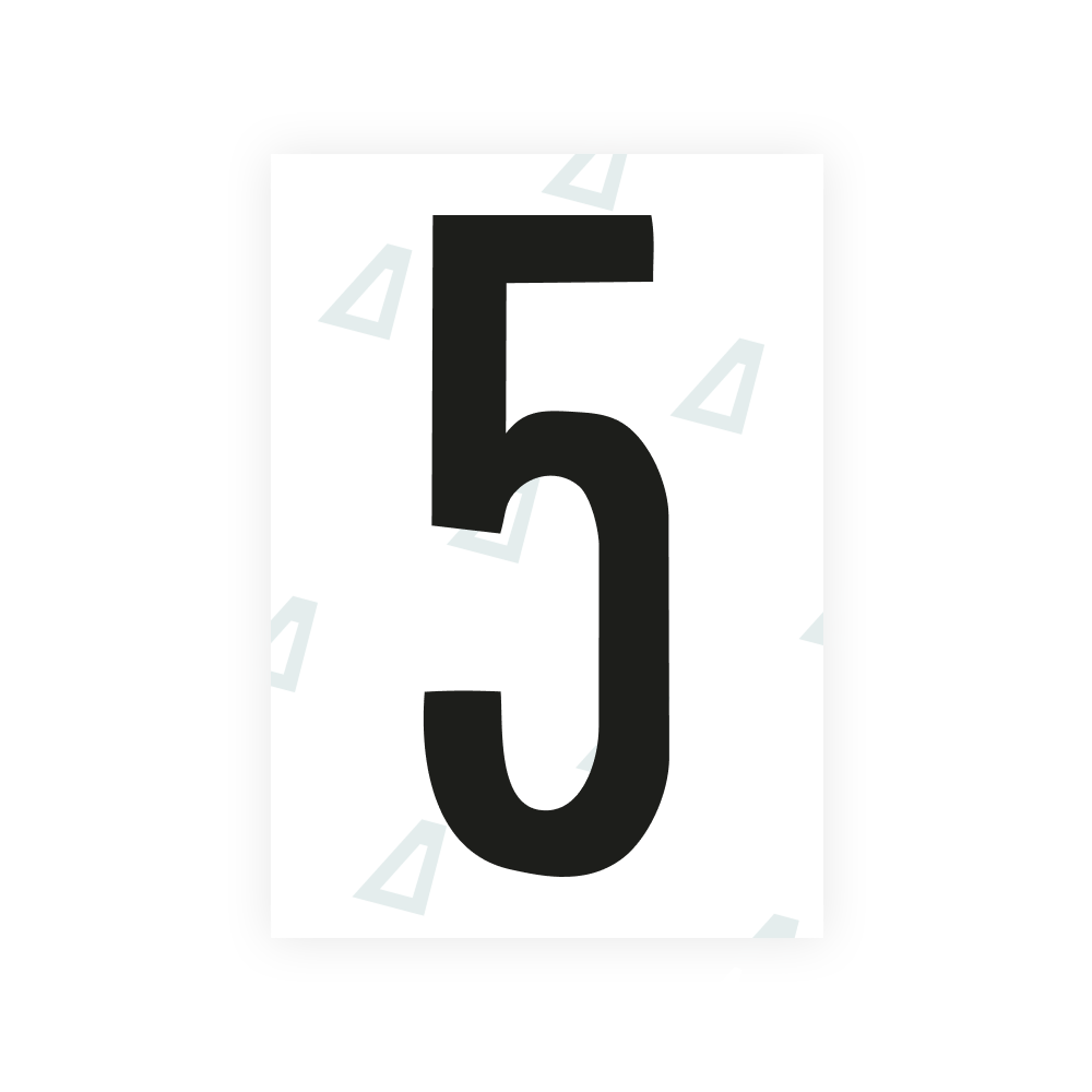 Alite Nanofilm for US (Kentucky - Flat) license plates - Symbol "5"
