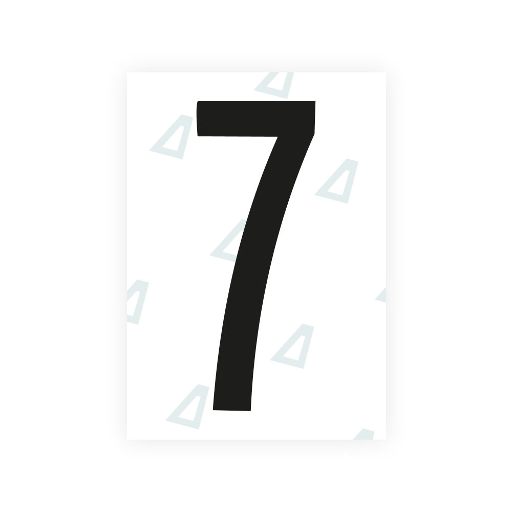 Alite Nanofilm for US (Kentucky - Flat) license plates - Symbol "7"
