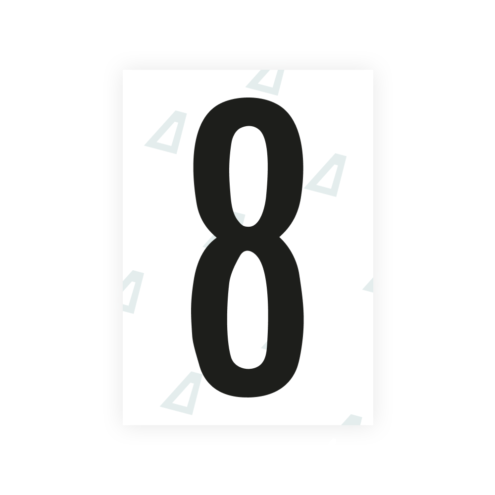 Alite Nanofilm for US (Kentucky - Flat) license plates - Symbol "8"