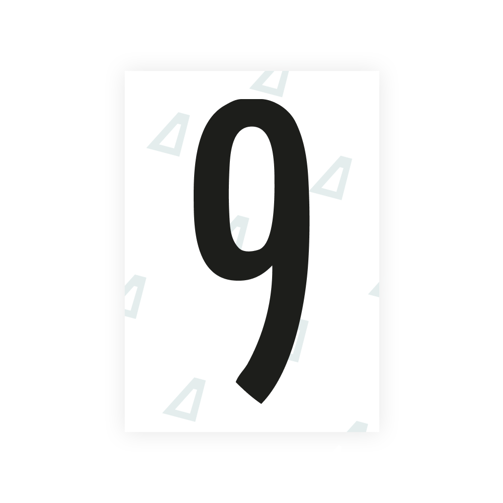 Alite Nanofilm for US (Kentucky - Flat) license plates - Symbol "9"