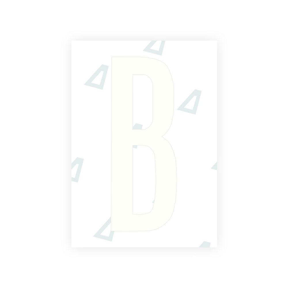 Alite Nanofilm for US (Nebraska 2023) license plates - Symbol "B"
