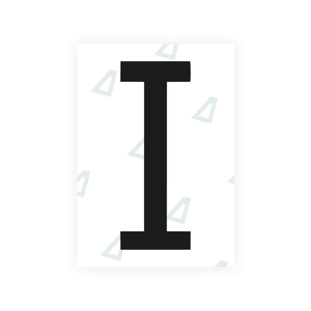 Alite Nanofilm for US (Kentucky - Flat) license plates - Symbol "I"