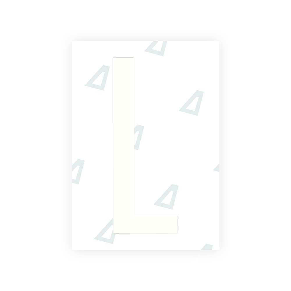 Alite Nanofilm for US (Kentucky - Flat) license plates - Symbol "L"