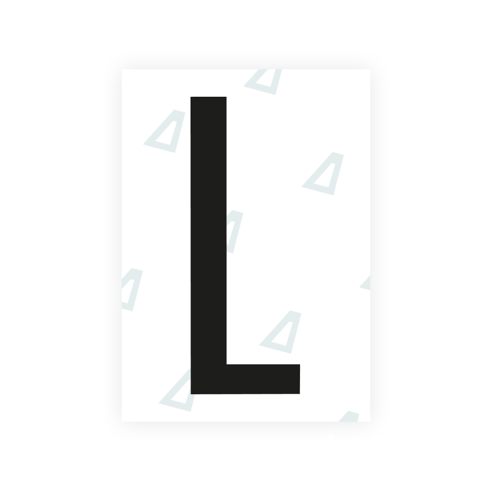 Alite Nanofilm for US (Kentucky - Flat) license plates - Symbol "L"