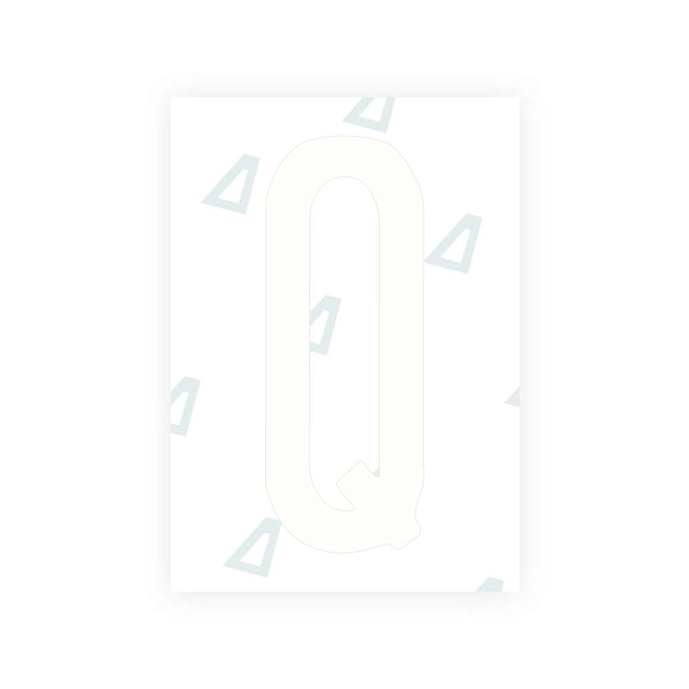 Alite Nanofilm for US (Kentucky - Flat) license plates - Symbol "Q"