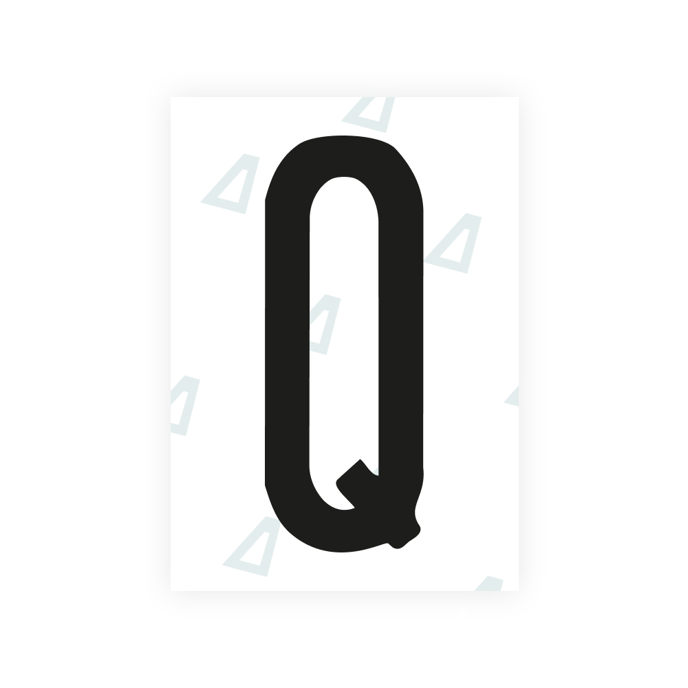 Alite Nanofilm for US (Kentucky - Flat) license plates - Symbol "Q"