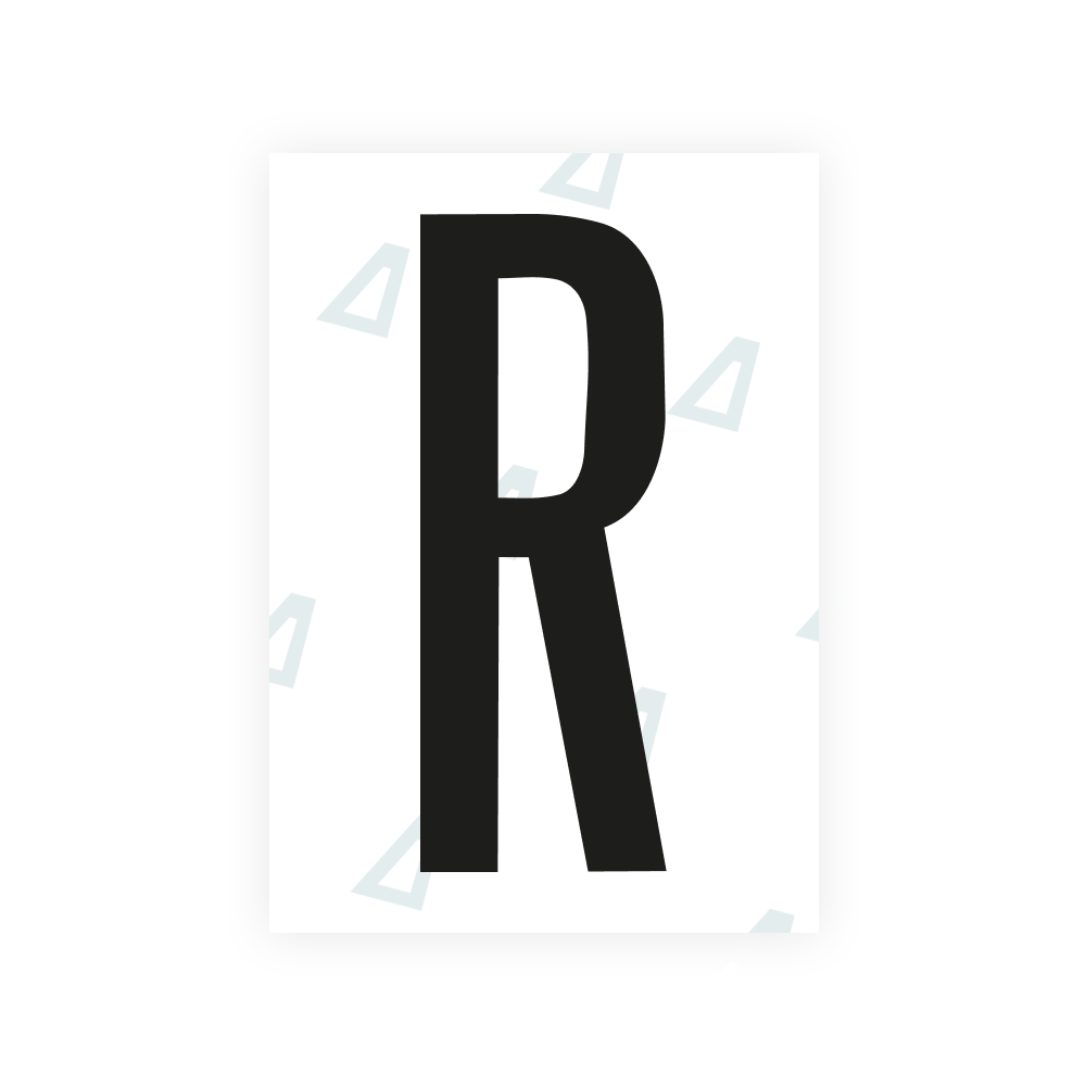 Alite Nanofilm for US (Kentucky - Flat) license plates - Symbol "R"