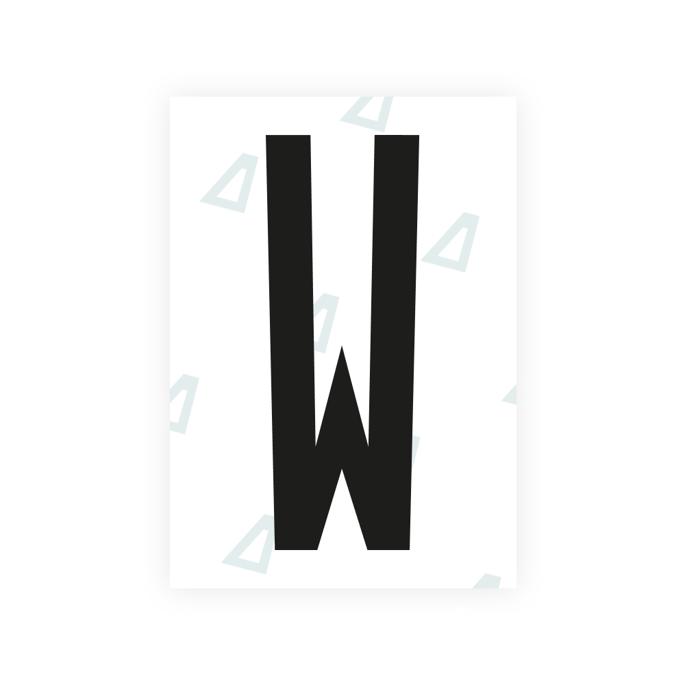 Alite Nanofilm for US (Kentucky - Flat) license plates - Symbol "W"