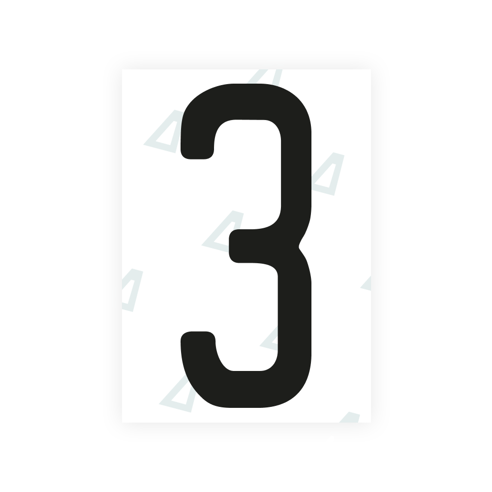 Alite Nanofilm for US (Kentucky - Embossed) license plates - Symbol "3"