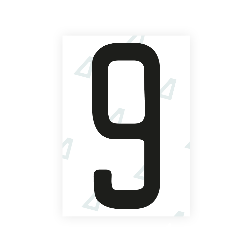 Alite Nanofilm for US (Kentucky - Embossed) license plates - Symbol "9"