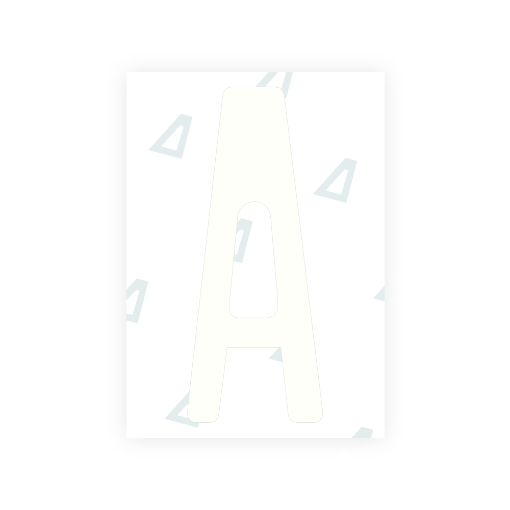 Alite Nanofilm for US (Kentucky - Embossed) license plates - Symbol "A"
