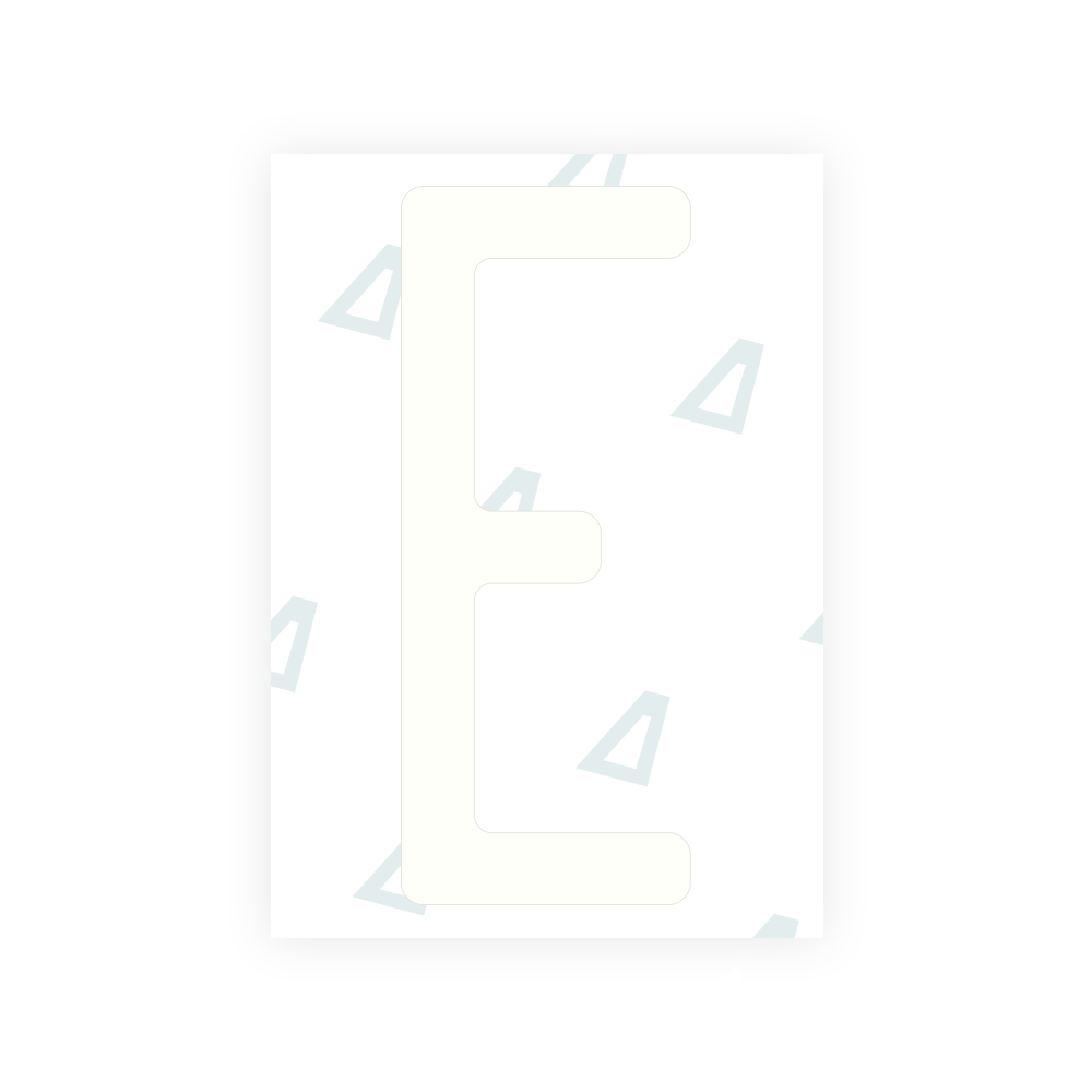 Alite Nanofilm for US (Kentucky - Embossed) license plates - Symbol "E"