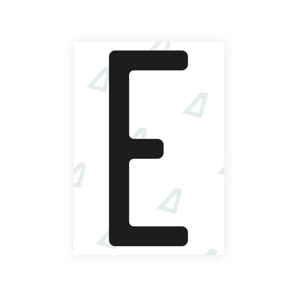 Alite Nanofilm for US (Kentucky - Embossed) license plates - Symbol "E"