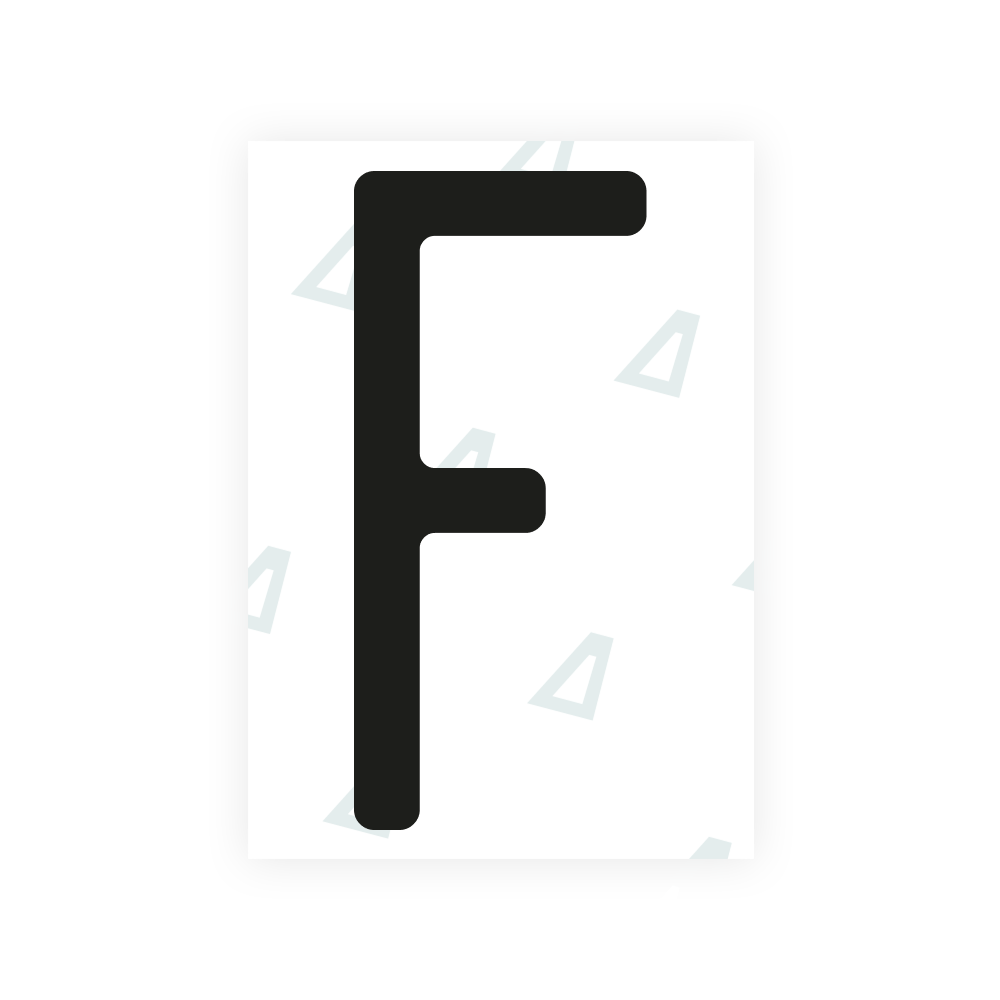 Alite Nanofilm for US (Kentucky - Embossed) license plates - Symbol "F"