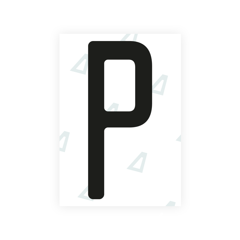 Alite Nanofilm for US (Kentucky - Embossed) license plates - Symbol "P"