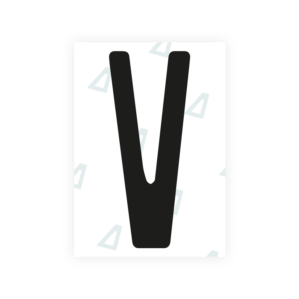 Alite Nanofilm for US (Kentucky - Embossed) license plates - Symbol "V"