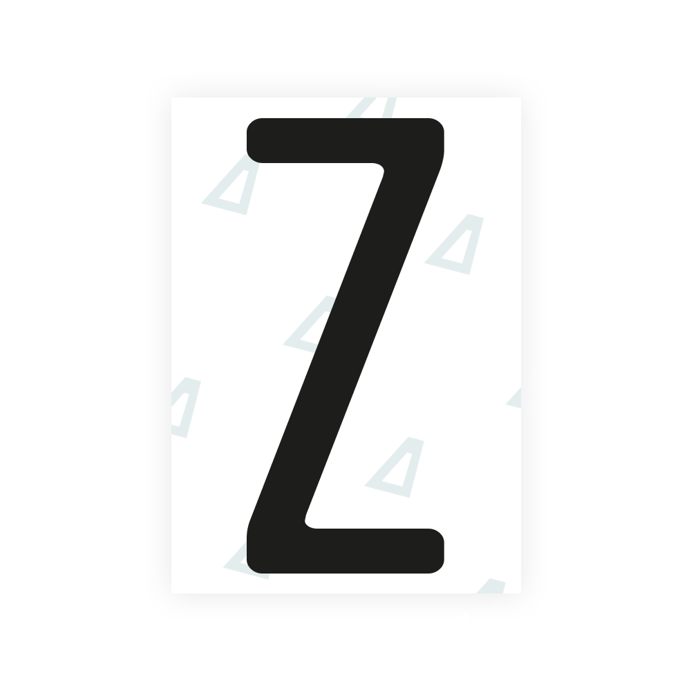 Alite Nanofilm for US (Kentucky - Embossed) license plates - Symbol "Z"
