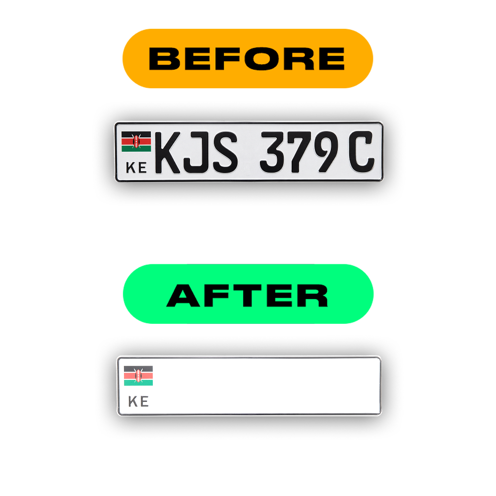 license plate film