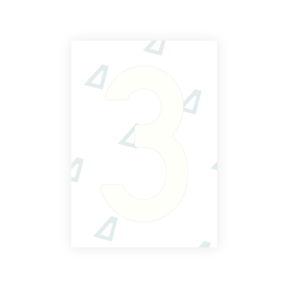 Alite Nanofilm for Latvia number plates - Symbol "3"