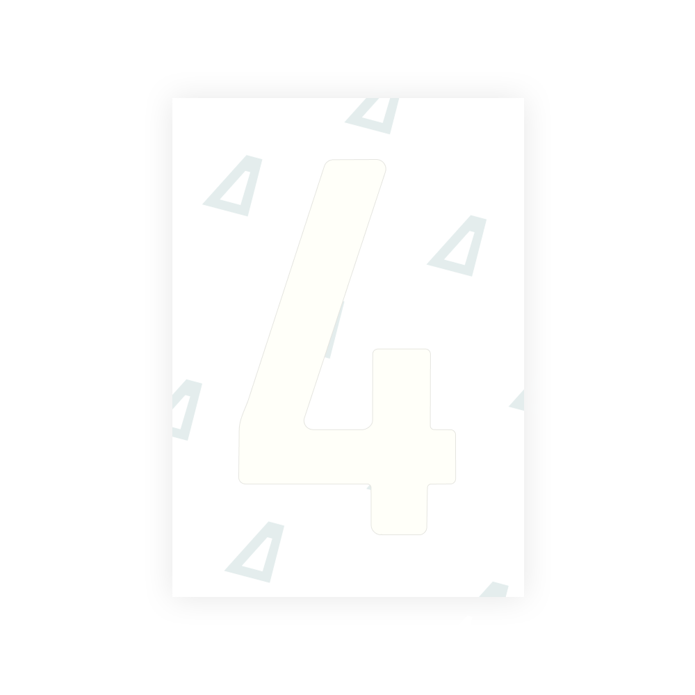 Alite Nanofilm for Latvia number plates - Symbol "4"