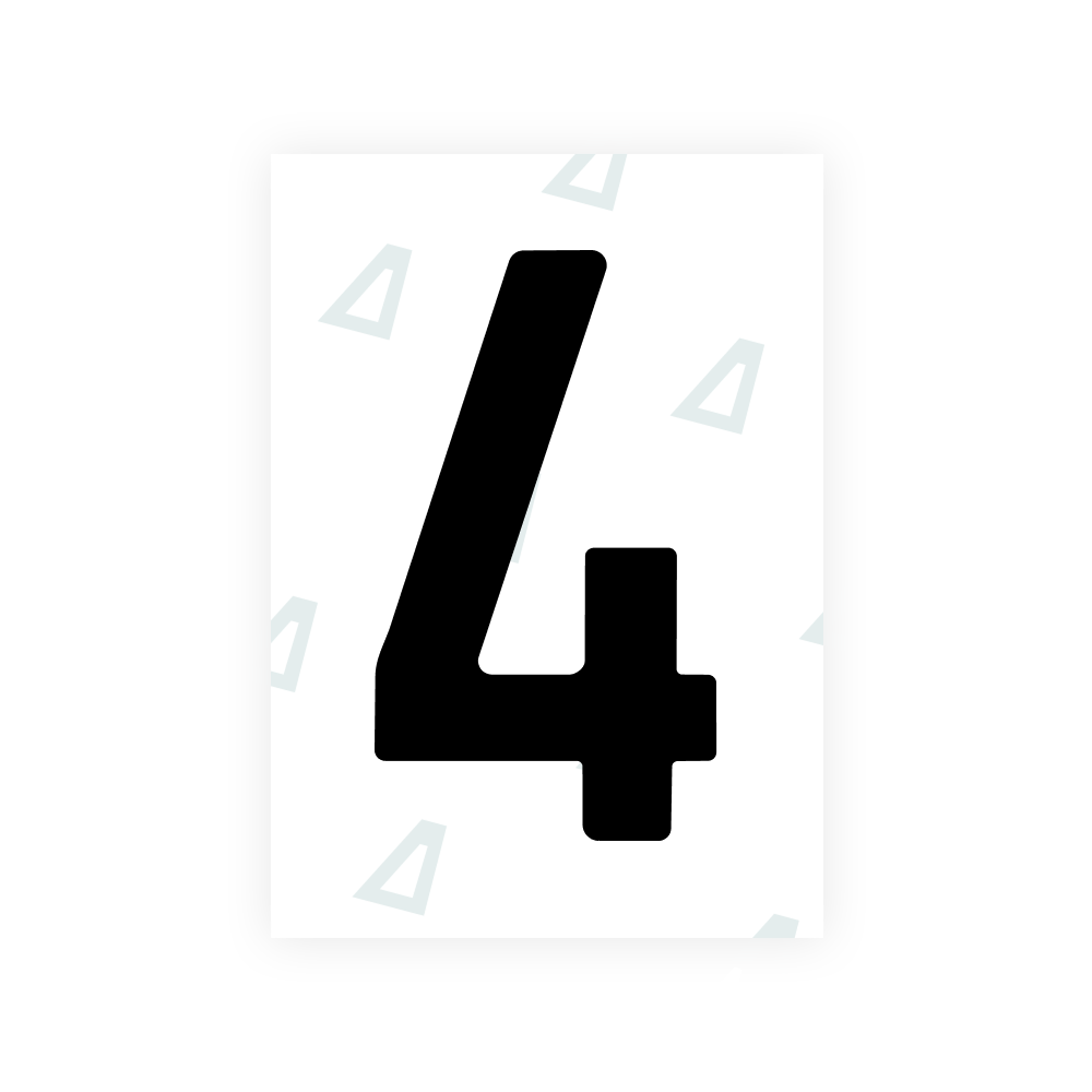 Alite Nanofilm for Latvia number plates - Symbol "4"