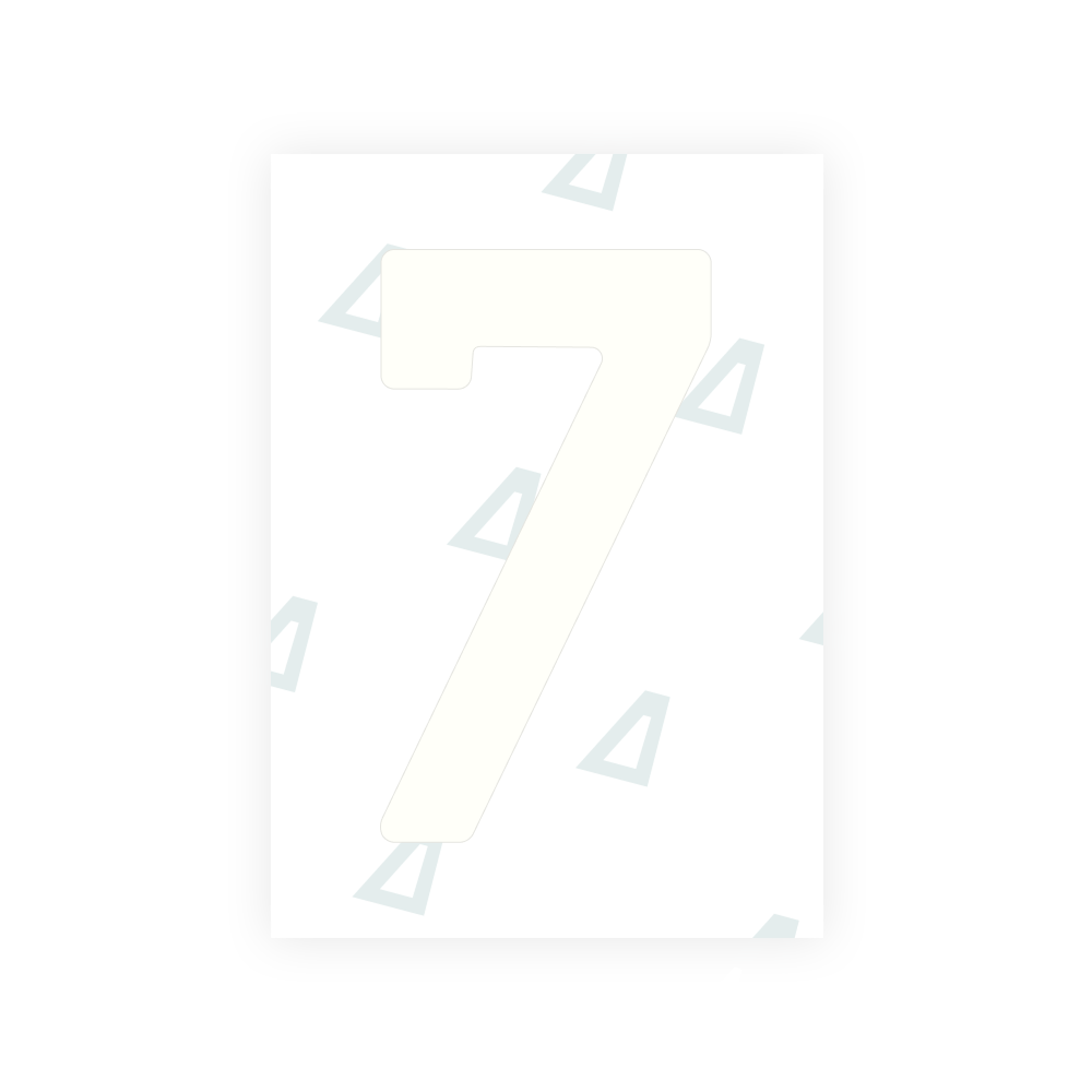 Alite Nanofilm for Latvia number plates - Symbol "7"