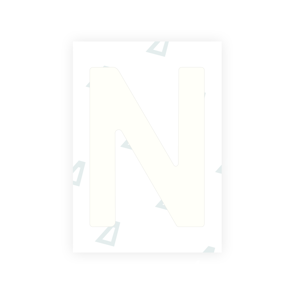 Alite Nanofilm for Latvia number plates - Symbol "N"