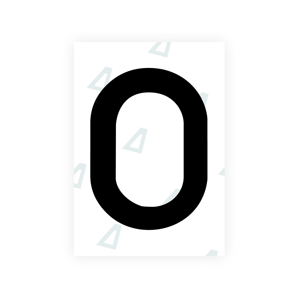 Alite Nanofilm for Latvia number plates - Symbol "O"