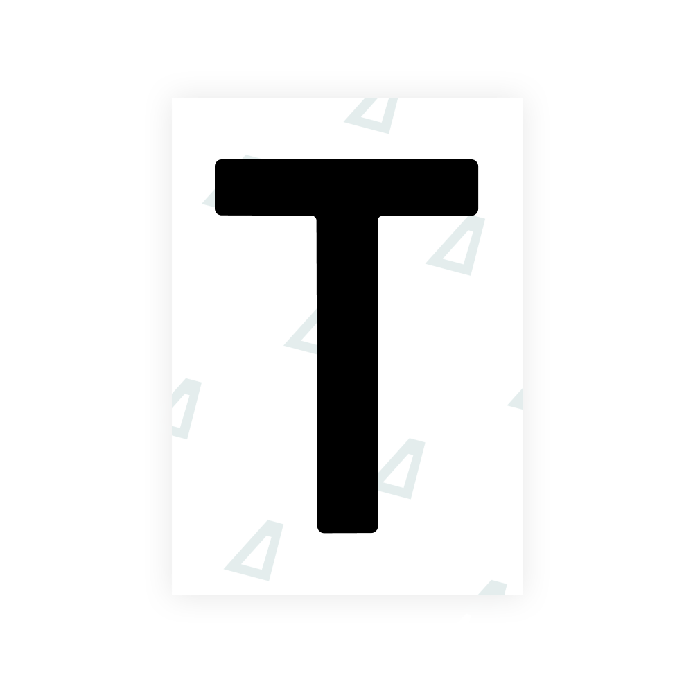 Alite Nanofilm for Lithuania number plates - Symbol "T"