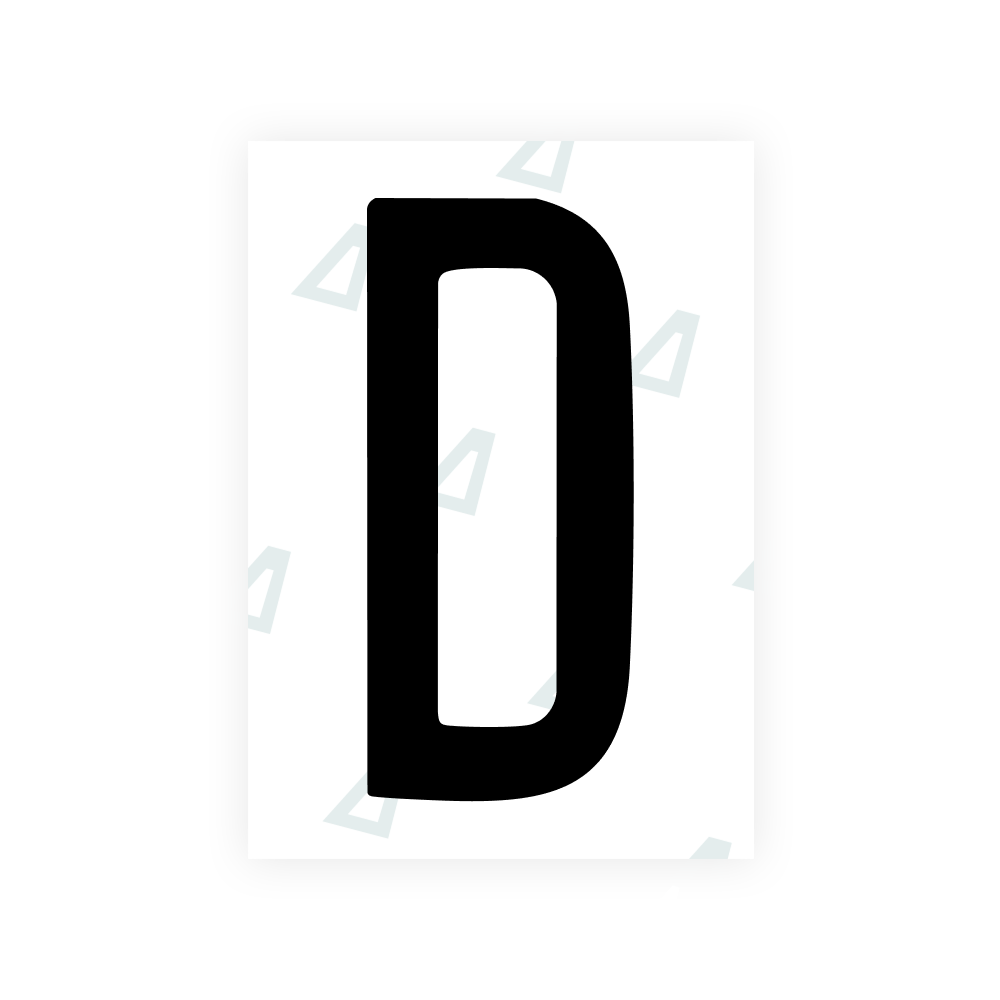 Alite Nanofilm für US-amerikanische KFZ-Kennzeichen (Louisiana) – Symbol "D"
