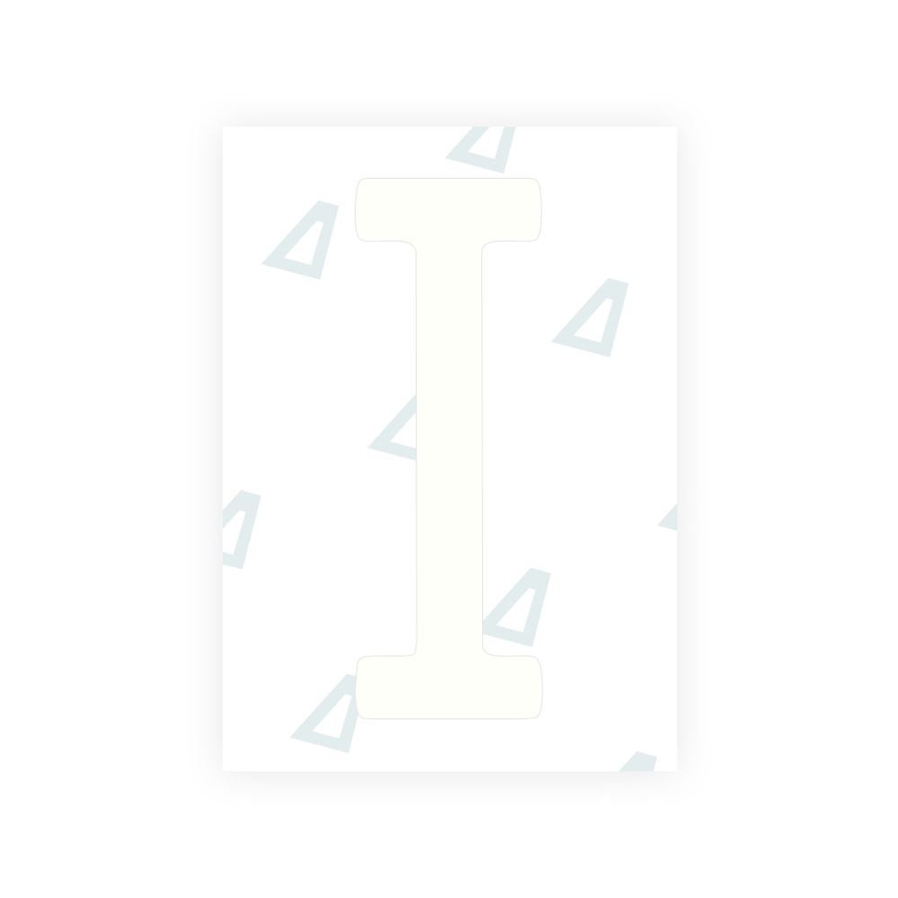 Alite Nanofilm for US (Louisiana) license plates - Symbol "I"
