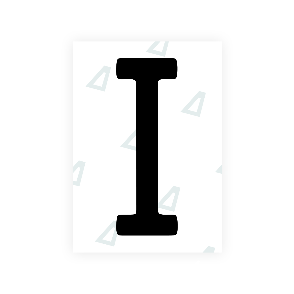 Alite Nanofilm for US (Louisiana) license plates - Symbol "I"